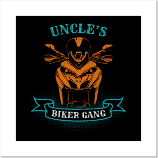 Uncle's Biker Gang Father's Day Posters and Art